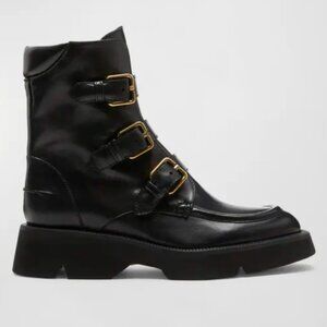 La Canadienne Benwin Buckle-Trio Moto Booties